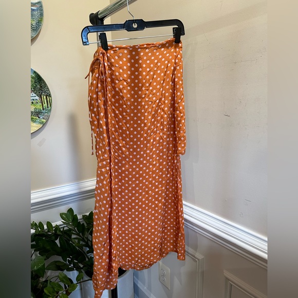 Mango Polka Dot Wrap Skirt - Picture 2 of 4